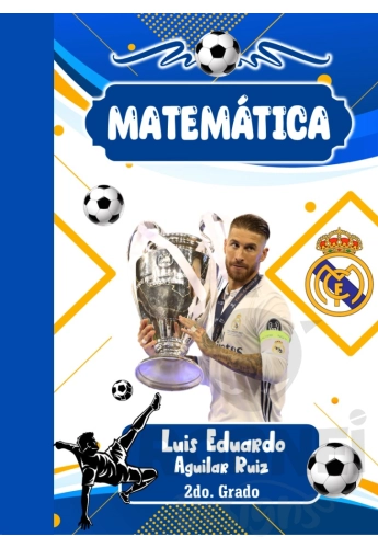 Real Madrid Azul Portada Matematica